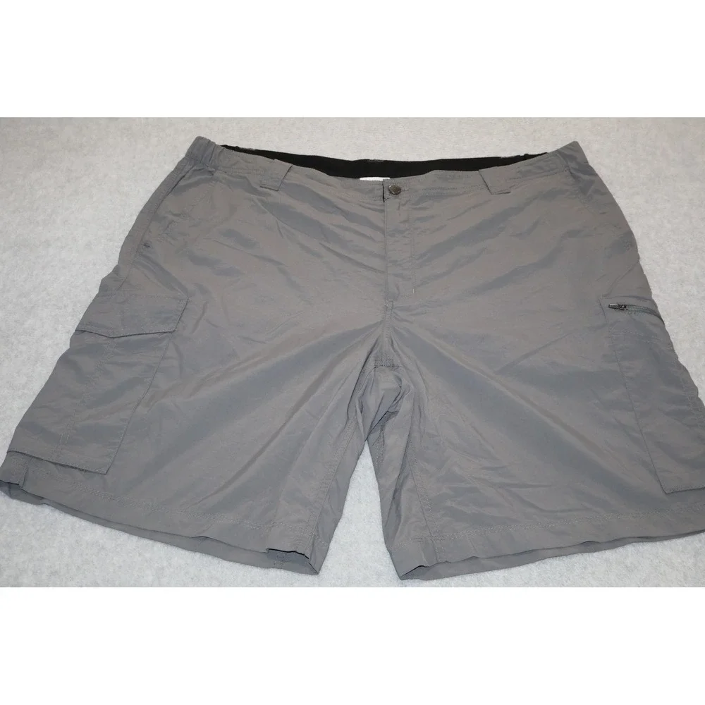 Columbia Zip Cargo Shorts Mens 44 Gray Nylon Hiking Outdoor 10